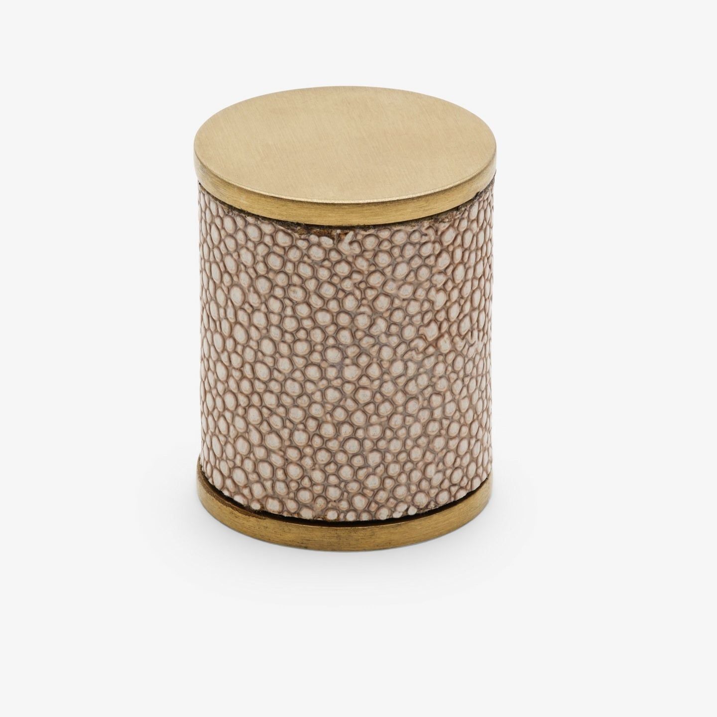 Chelsea knob - Brushed brass with beige