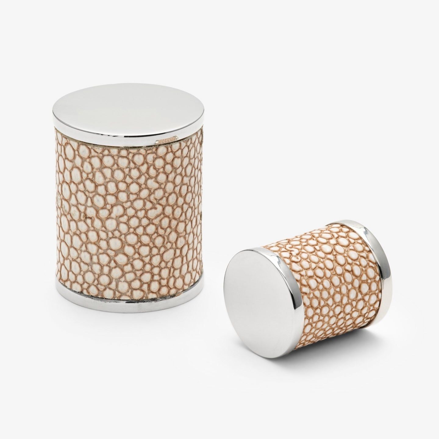 Chelsea knob - Chrome with beige