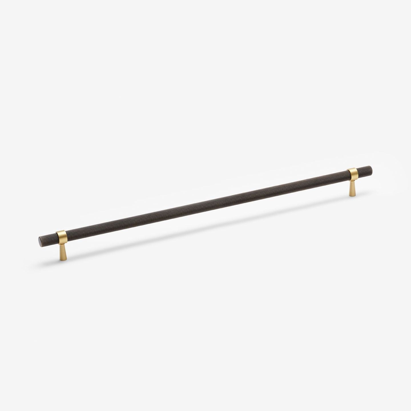 Oslo håndtak - Antique Brass med børstet messing