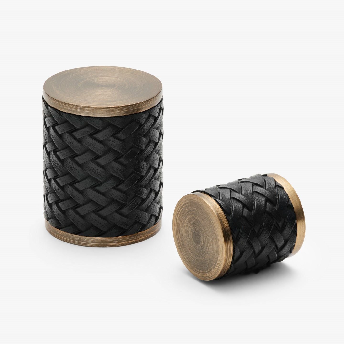 Chelsea Knott - Antique Brass med Svart Flettet