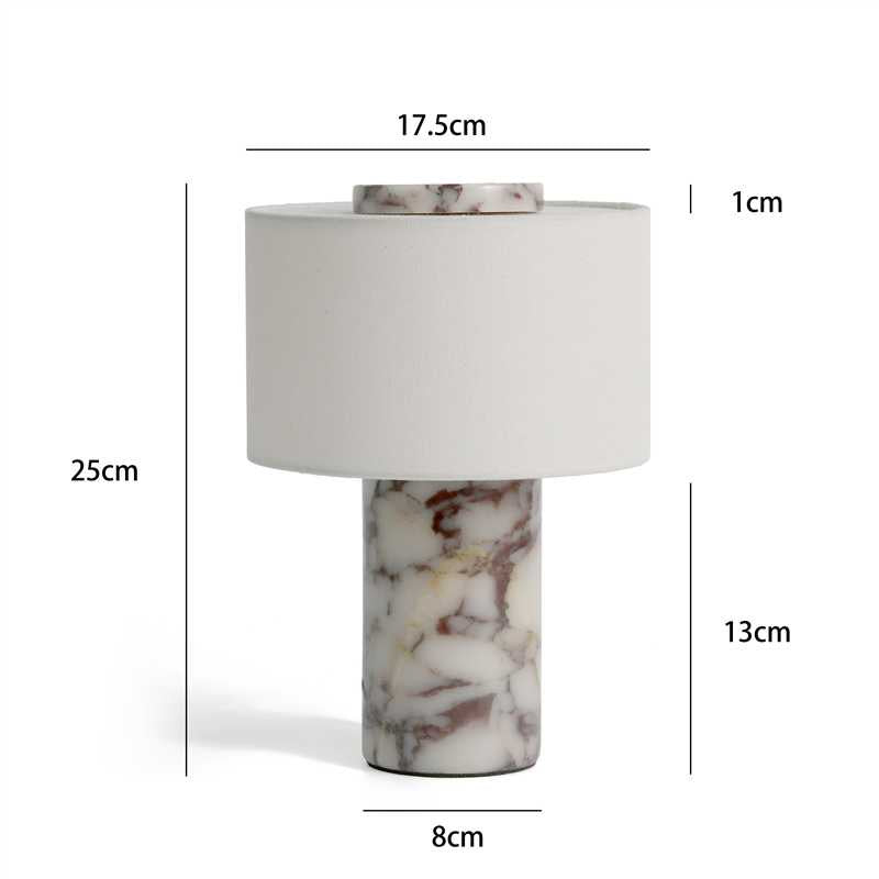 Marmor Lampe i Bulgari Purple