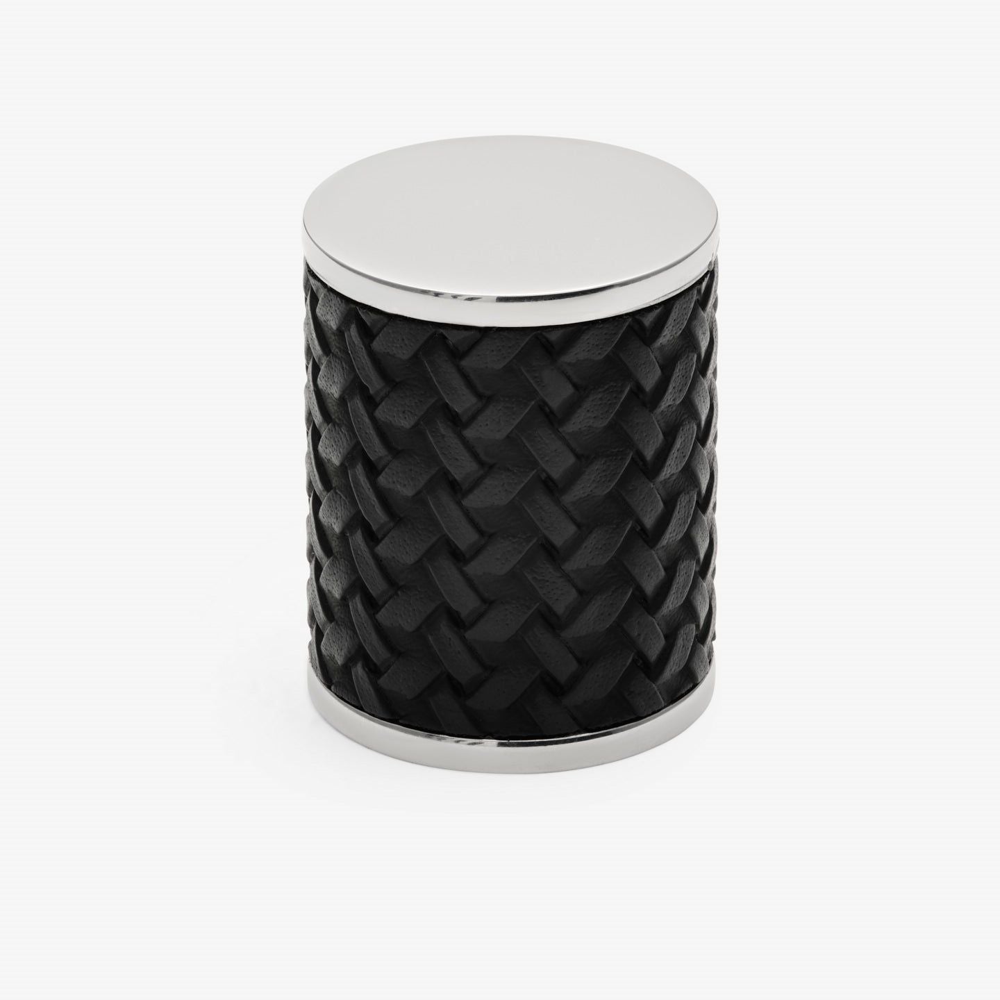 Chelsea knob - Chrome with black braid