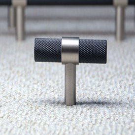 oslo svartknudret t-bar håndtak