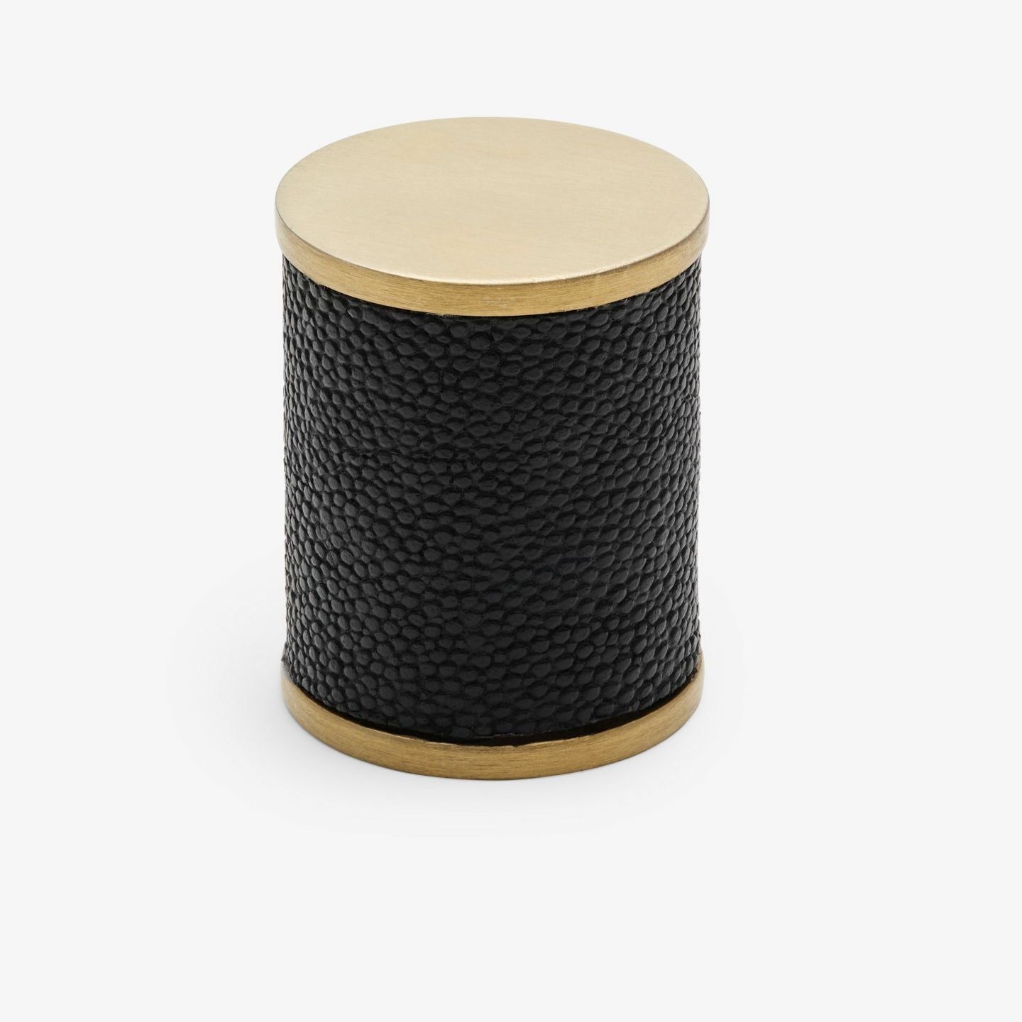 Chelsea knob - Brushed brass with black pearl