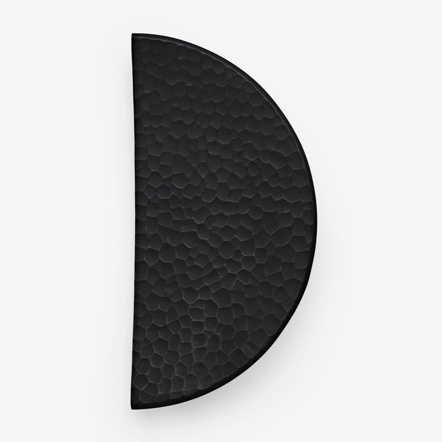 Hamret Sirkel håndtak - Svart