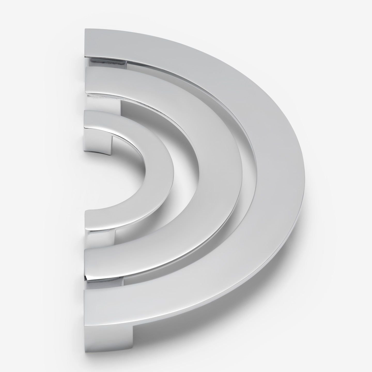 Crescent håndtak - Krom