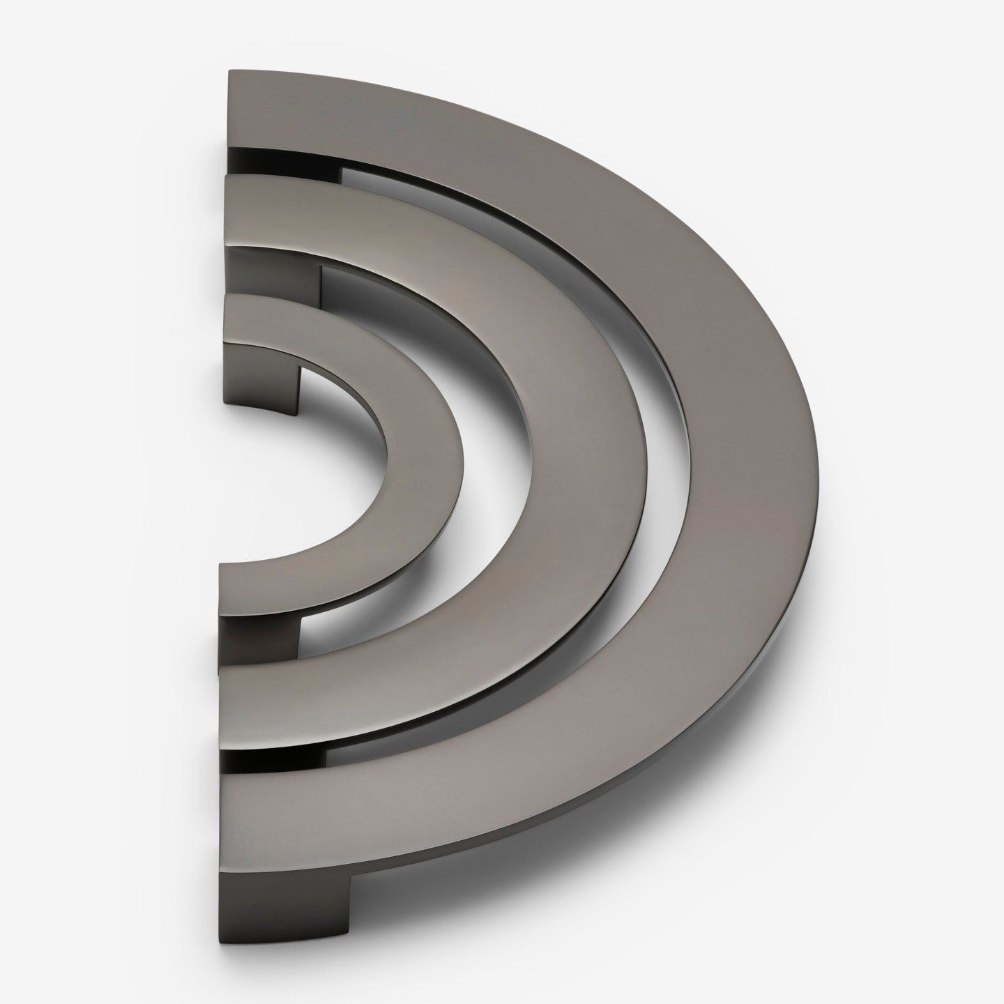 Crescent håndtak - Gun metal