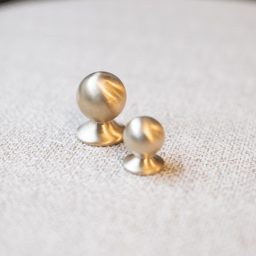 rund knott børstet messing