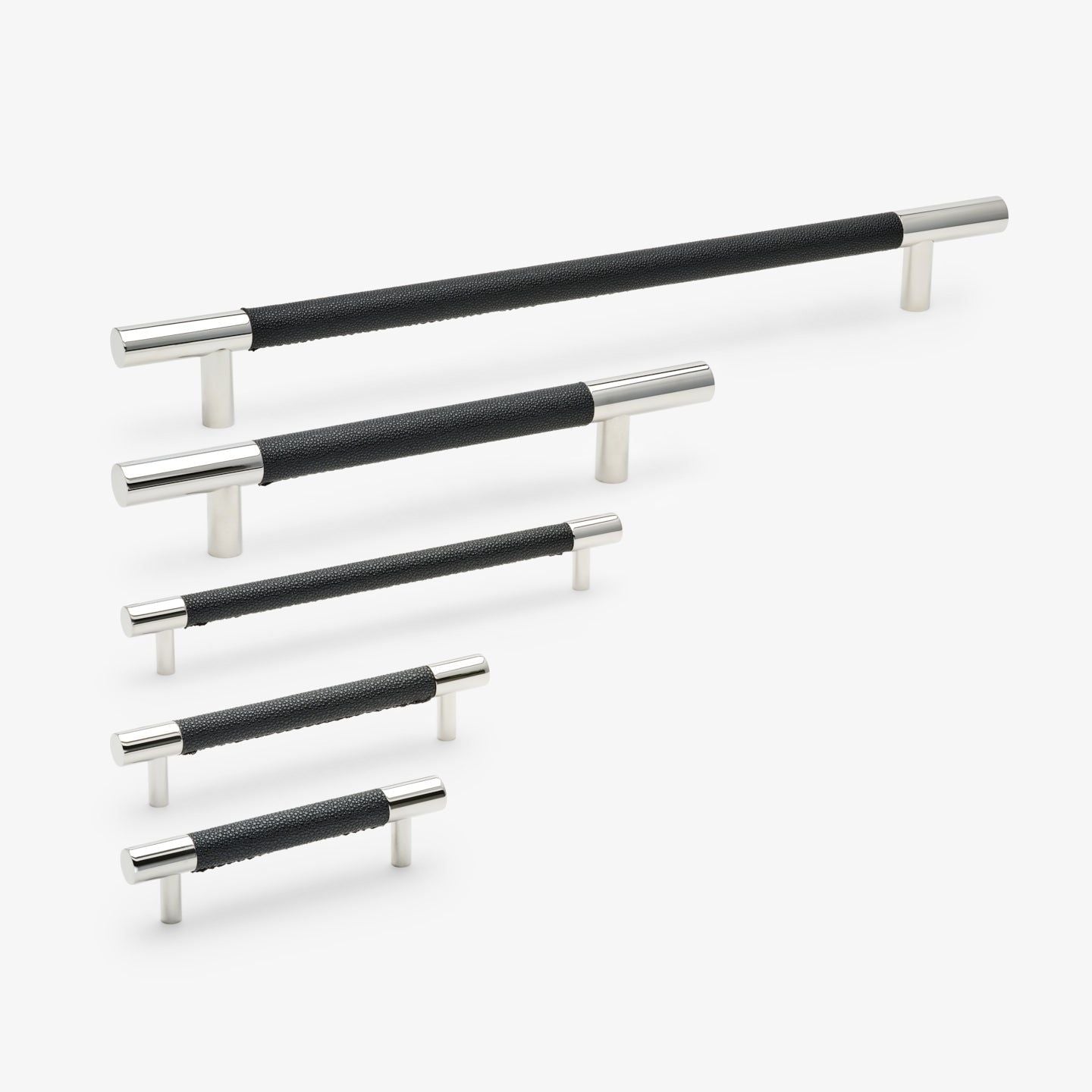 Chelsea håndtak - Krom med svart perle