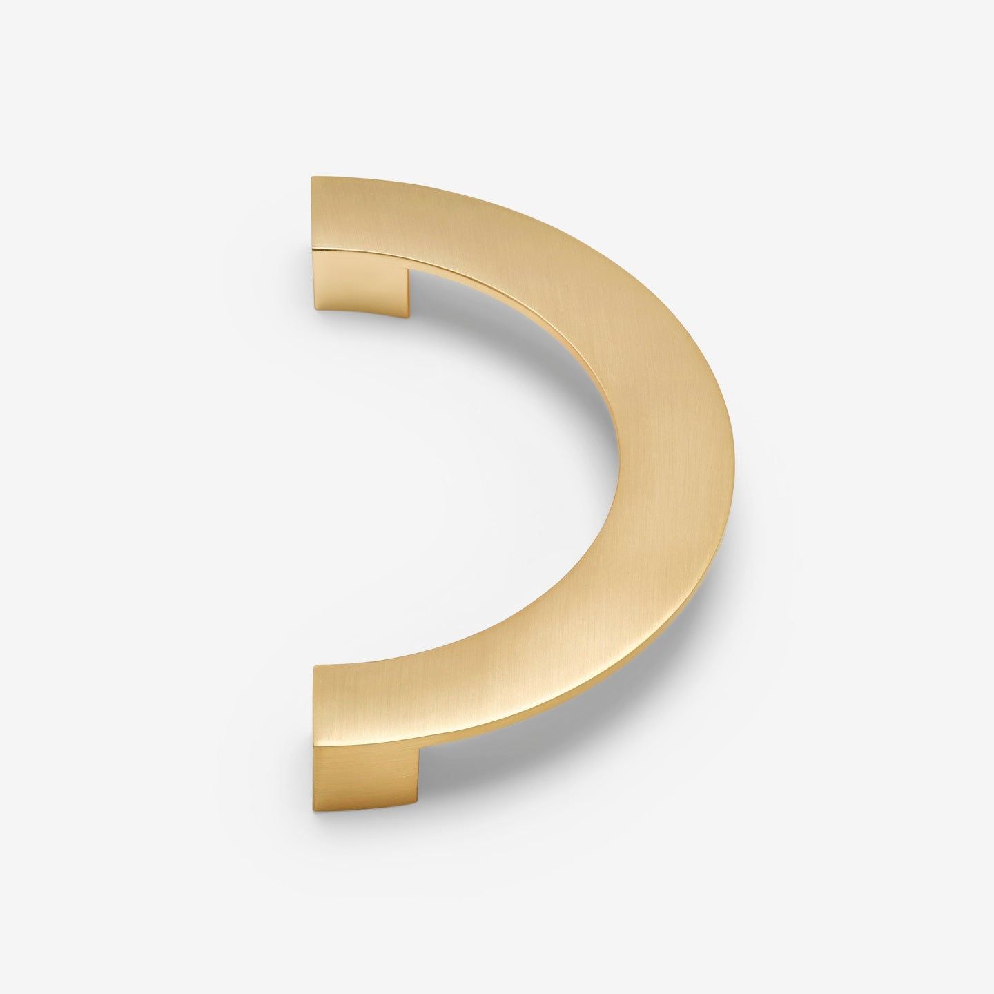 Crescent håndtak - Børstet messing