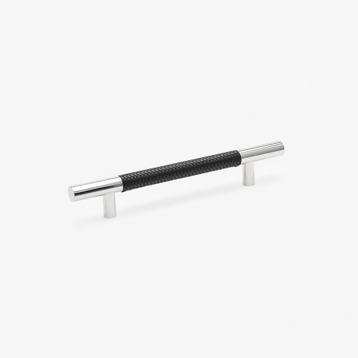 Chelsea håndtak - Krom med svart flettet