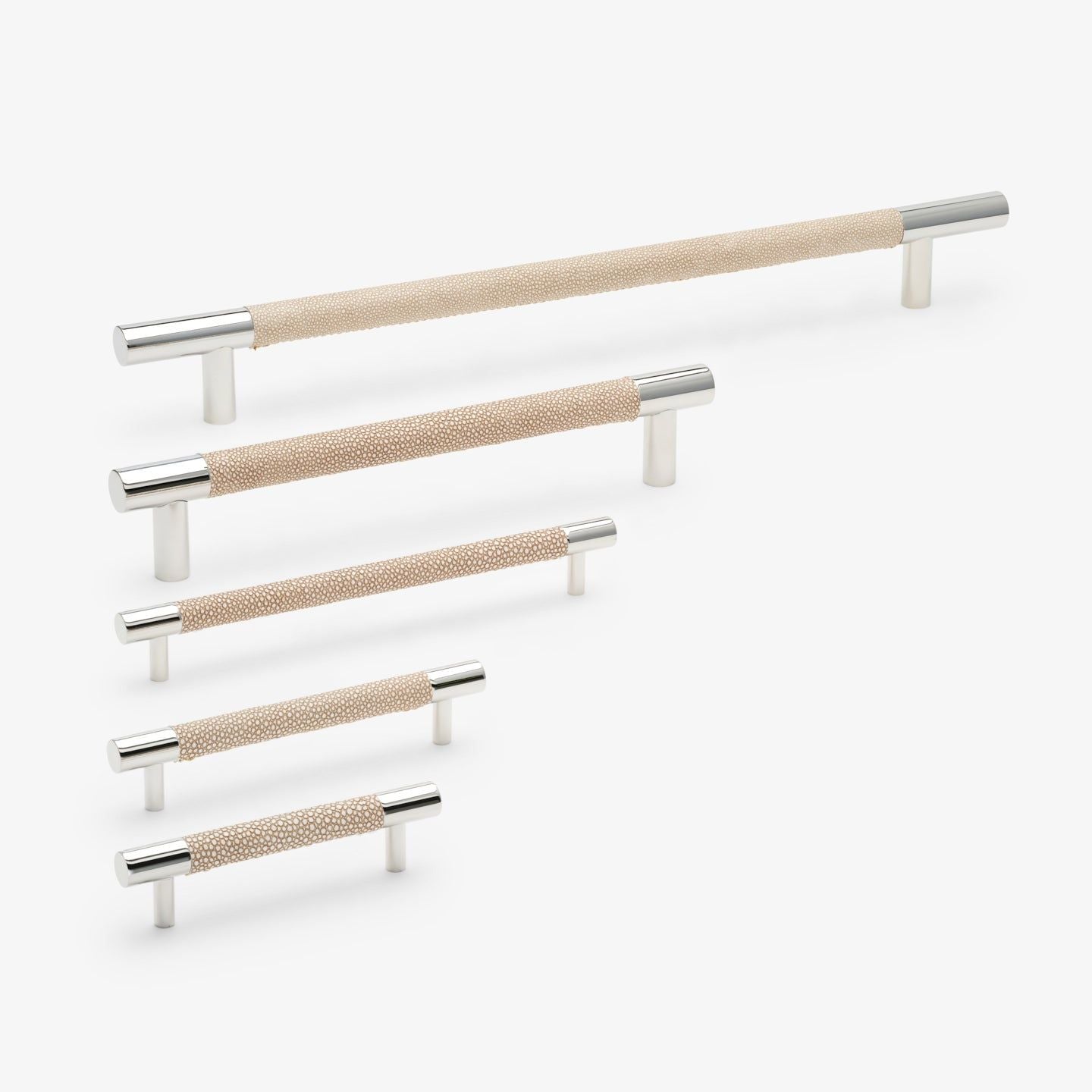 Chelsea håndtak - Krom med beige