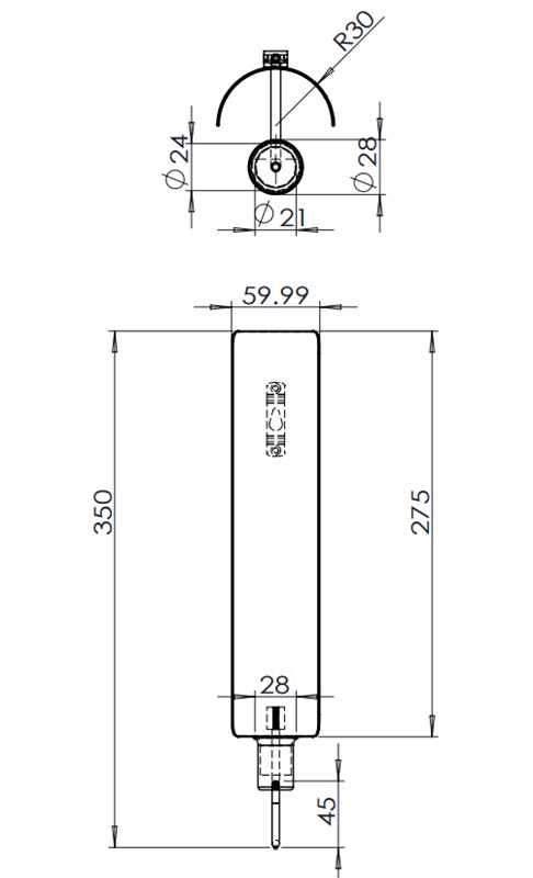 Veggmontert Lysestake – Messing (Nordisk Design)