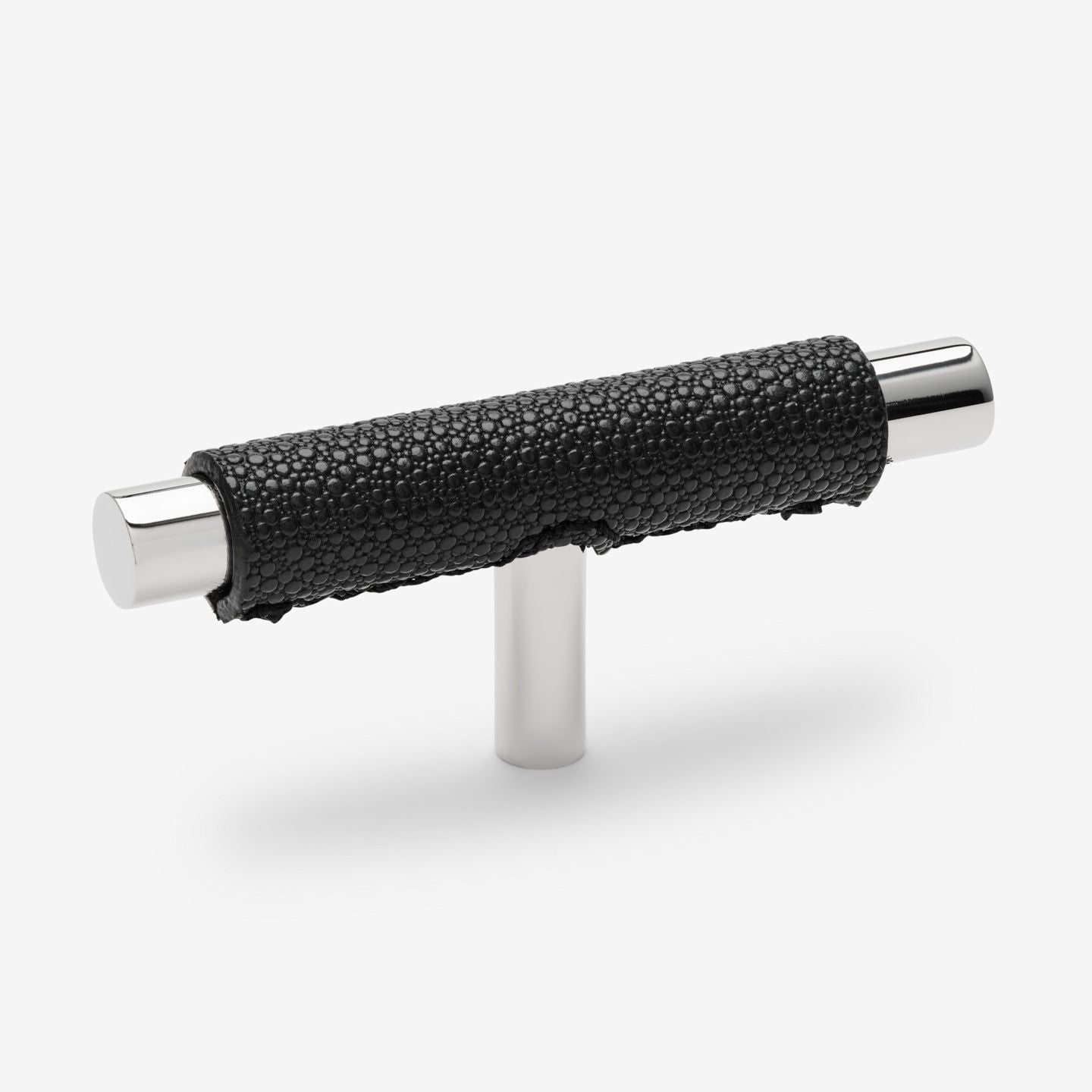 Chelsea T-bar handle - Chrome with black pearl