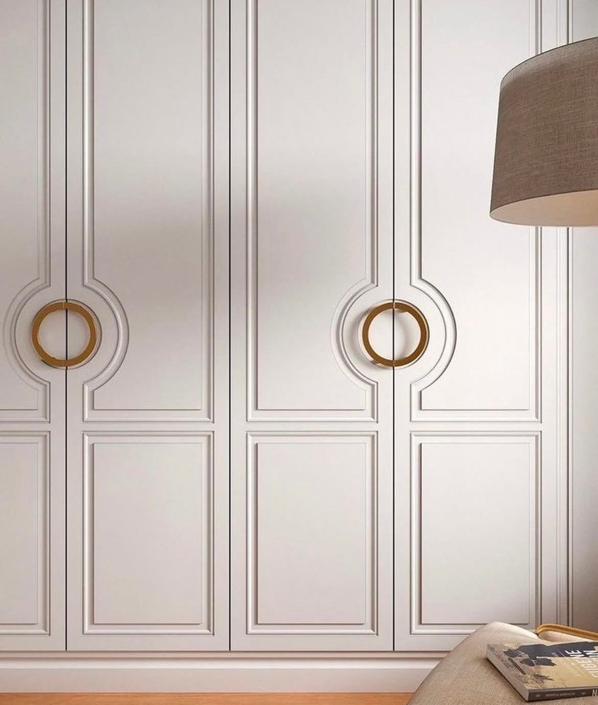 Crescent handle - Brushed brass