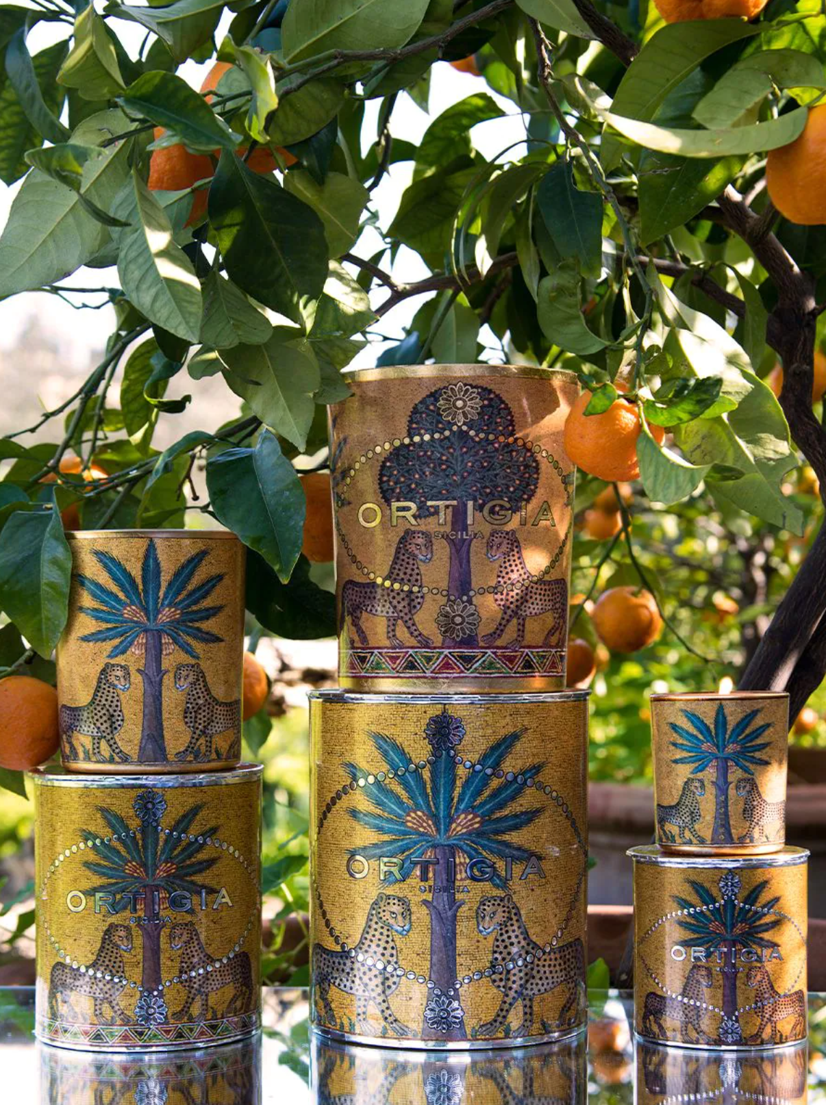 Ortigia stearinlys stor