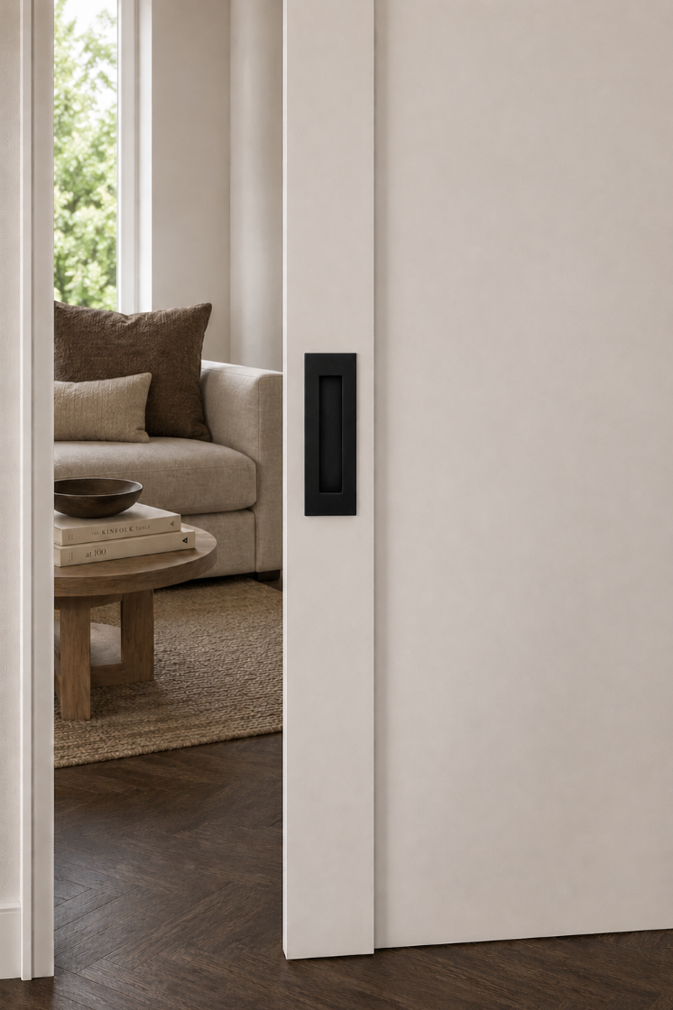 Copenhagen sliding door handle - Black