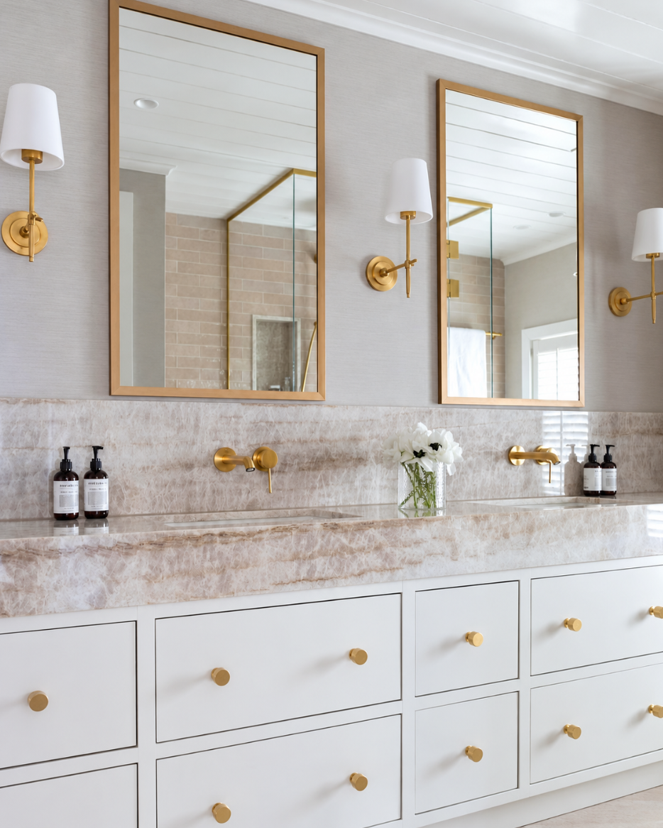 Manhattan knob - Brushed brass