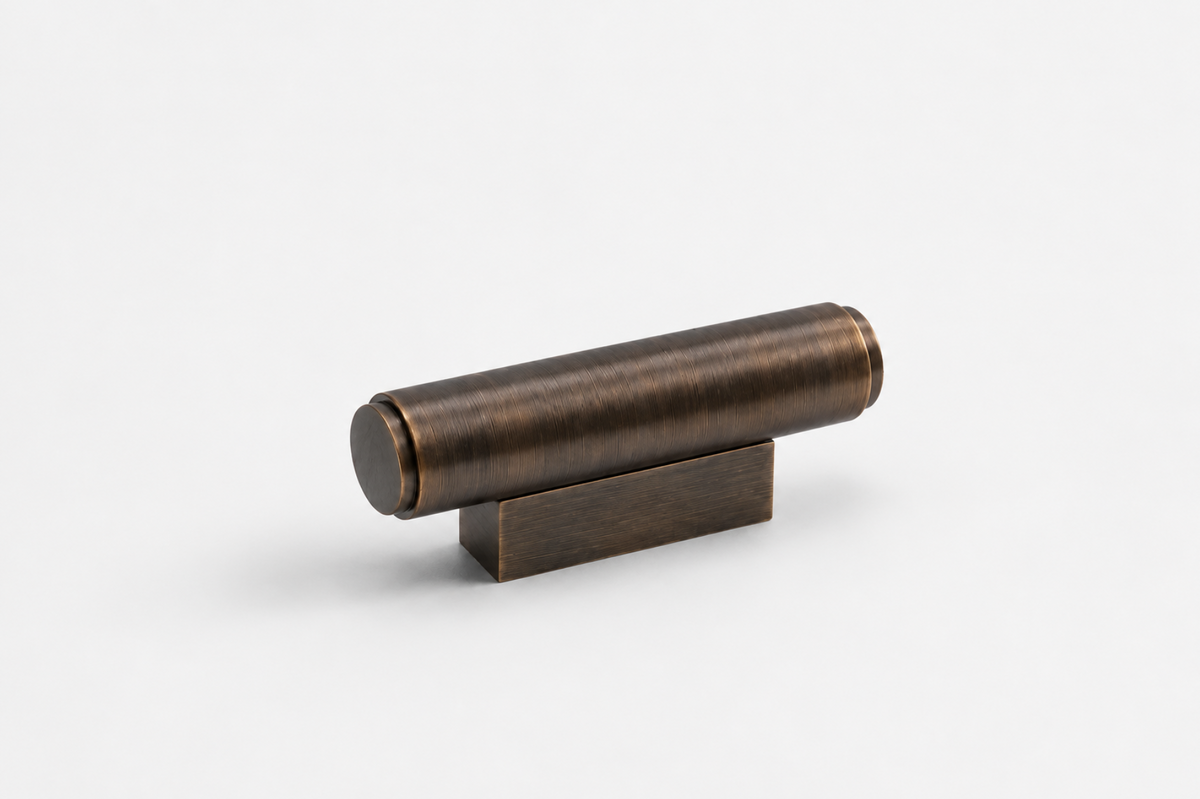 Brooklyn T-bar handle - Antique Brass