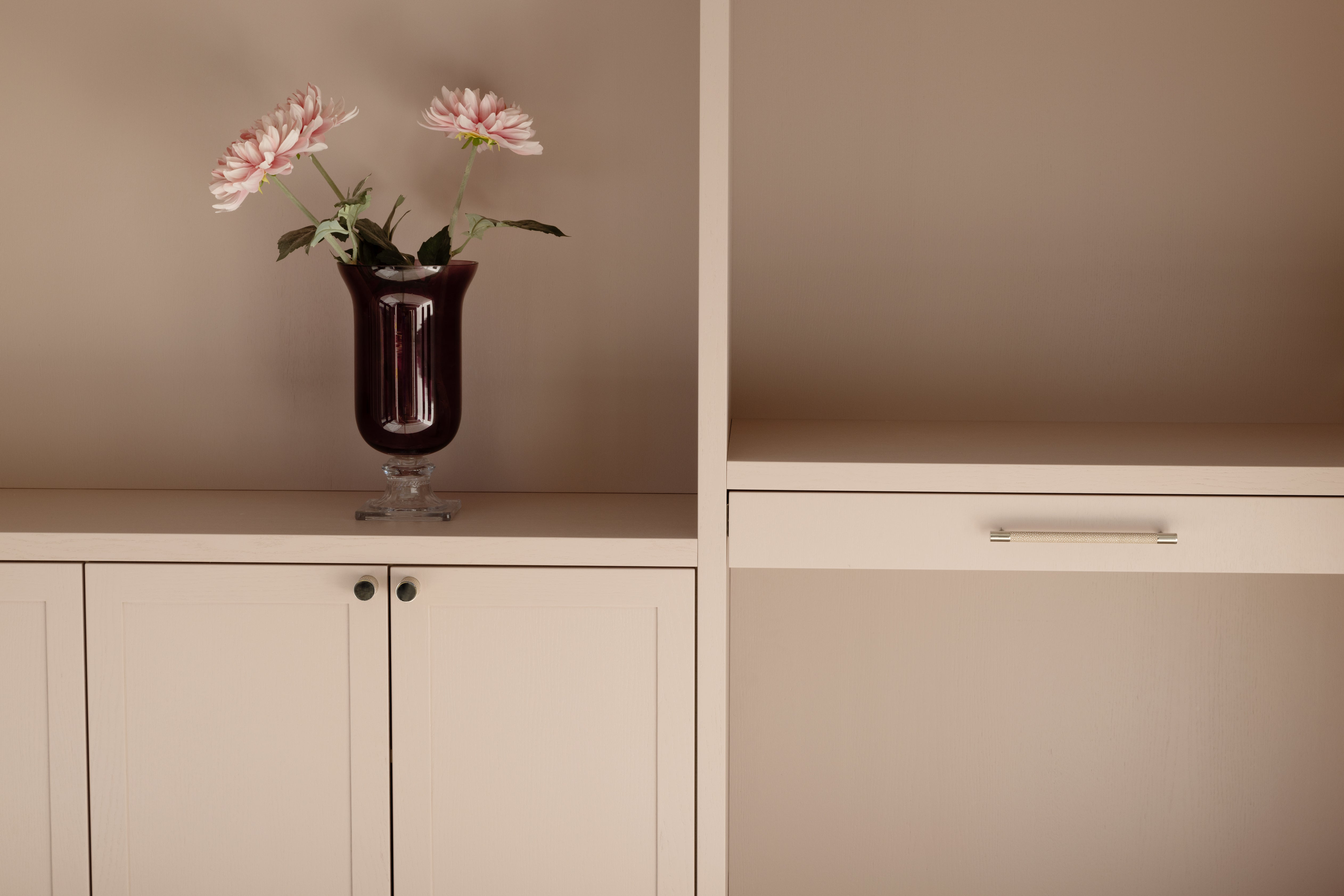 Chelsea knob - Chrome with beige