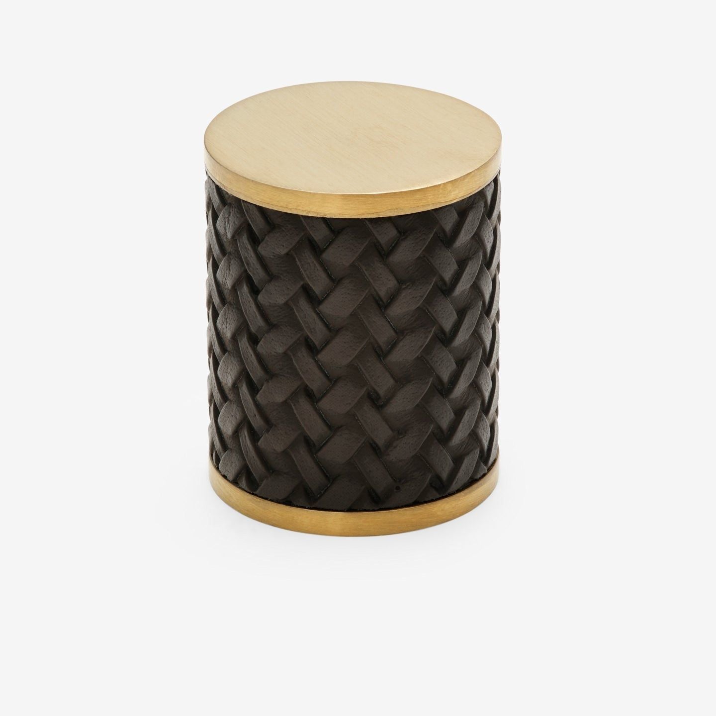 Chelsea knob - Brushed brass with black braid