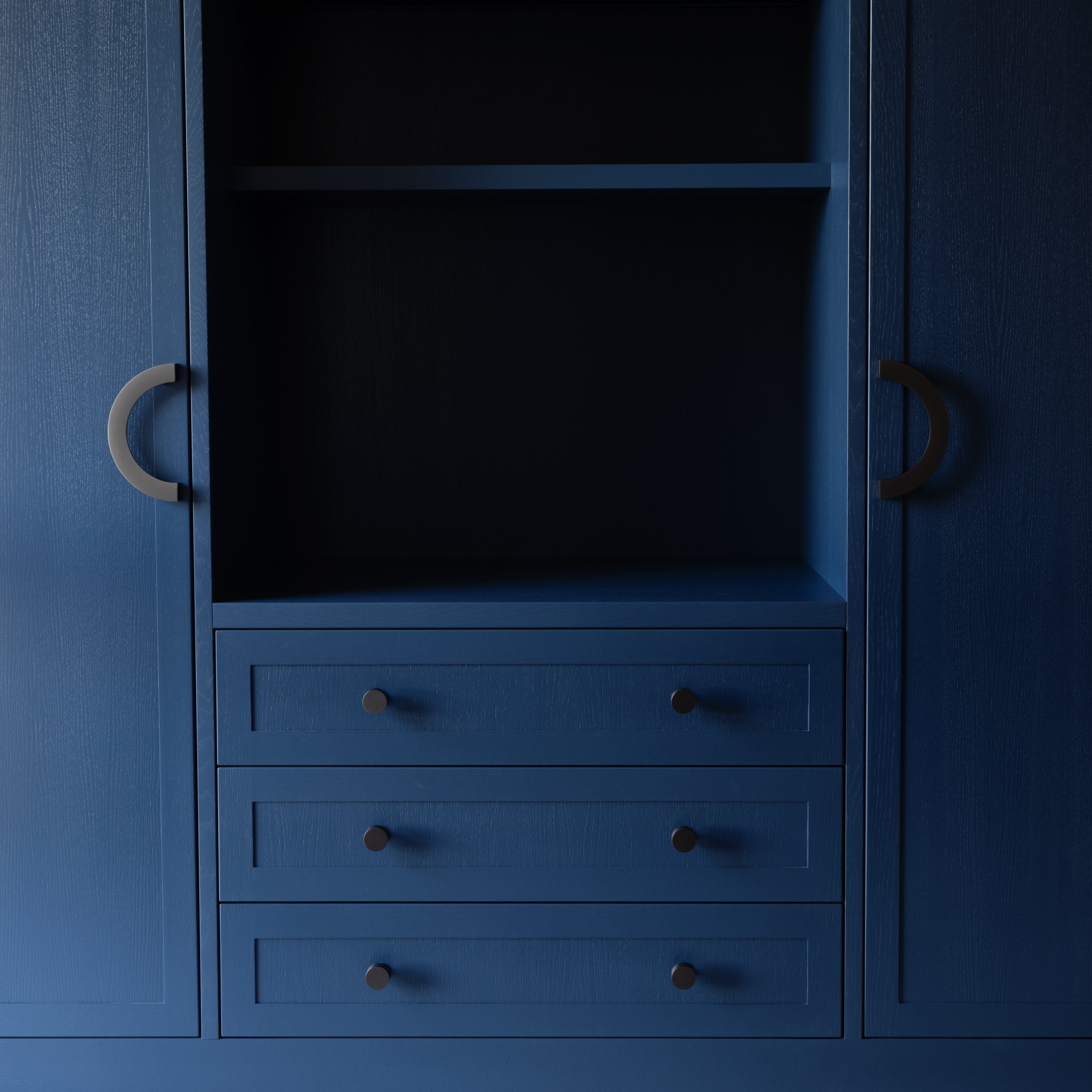 Crescent håndtak - Gun metal