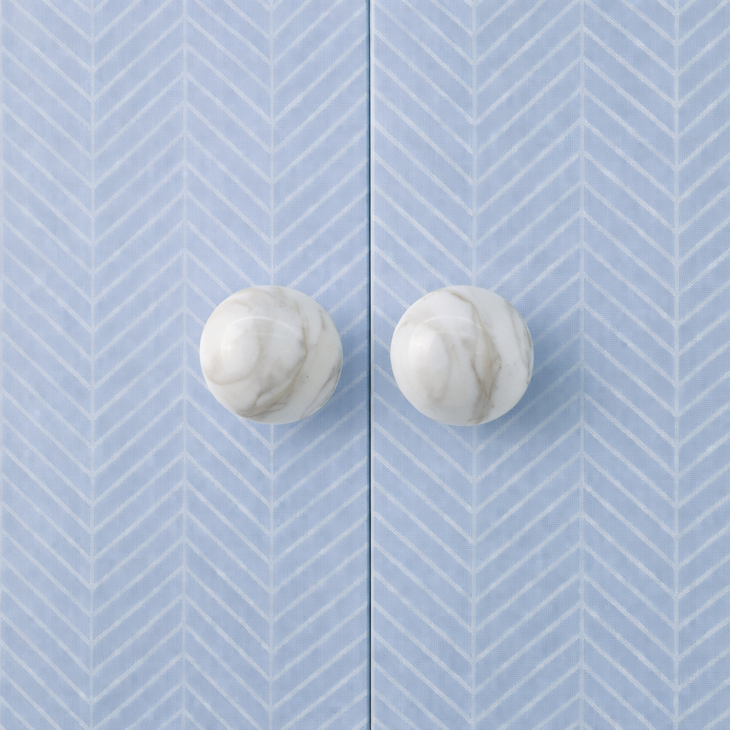 Marble knob - Black