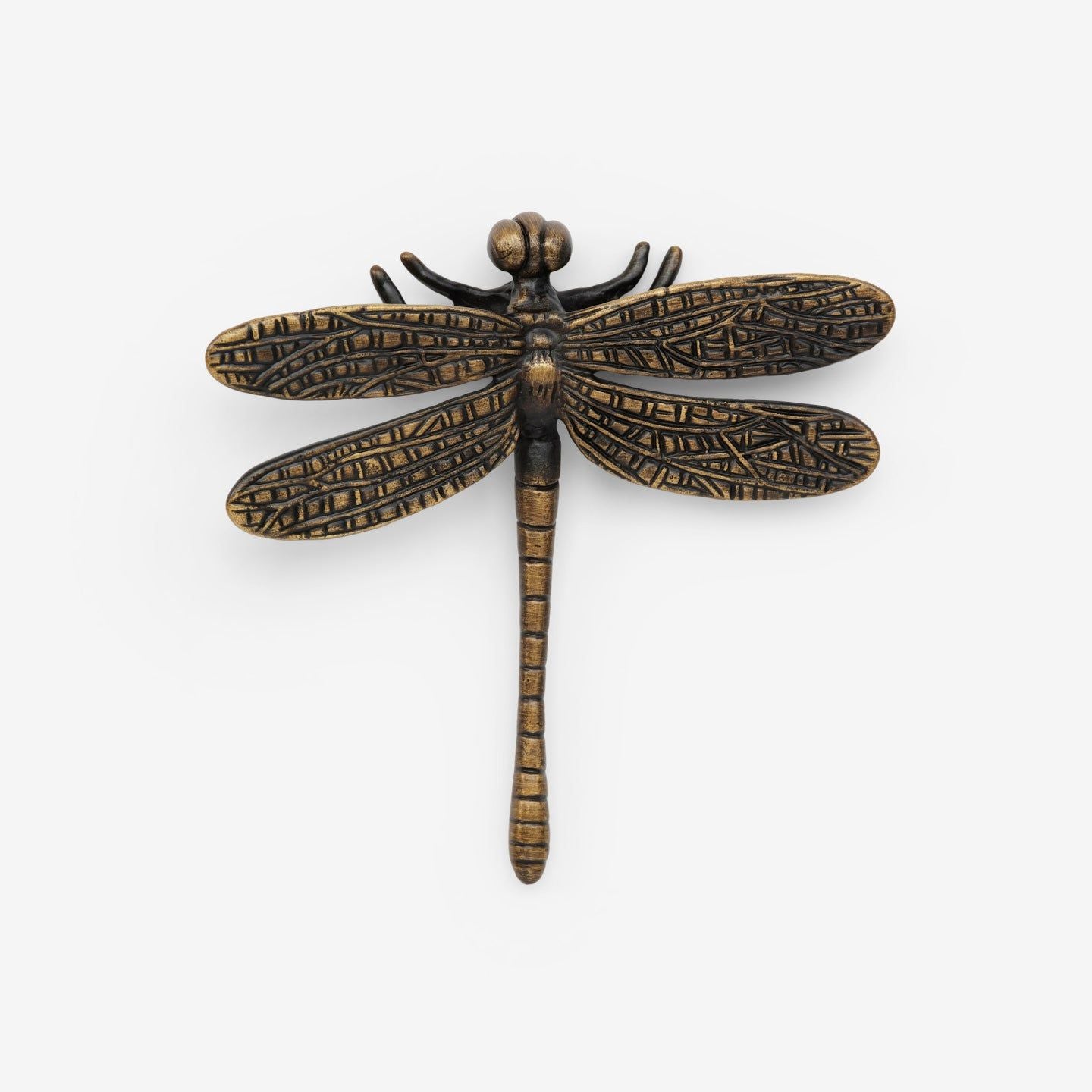 Dragonfly håndtak - Antikk messing