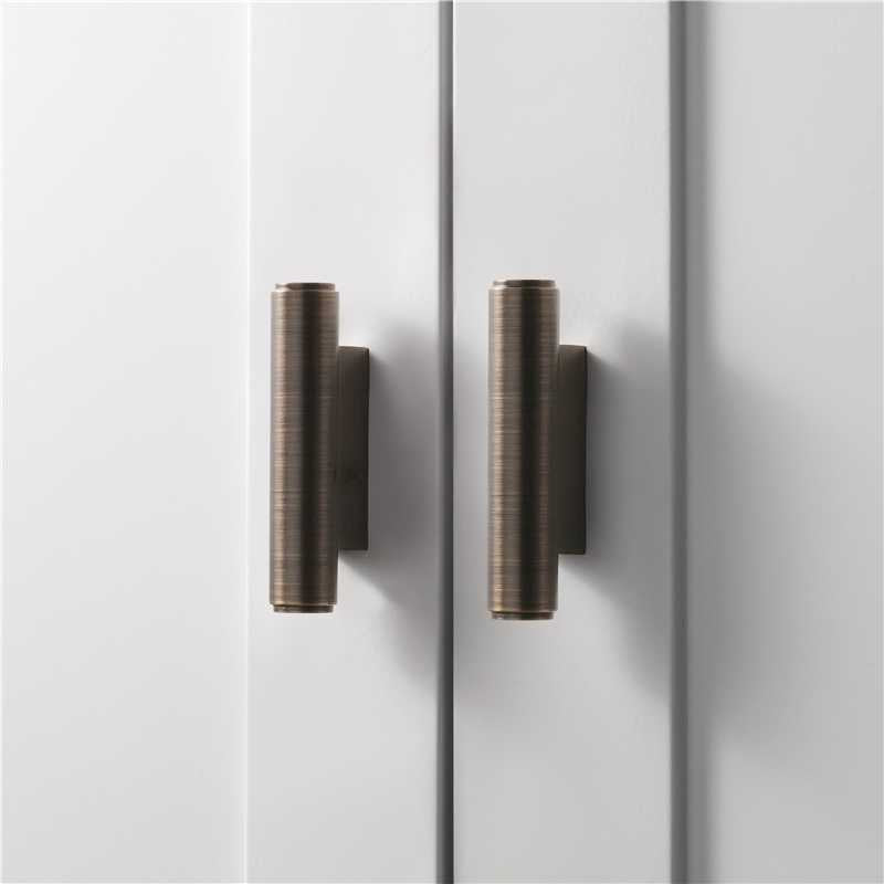 Brooklyn T-bar handle - Antique Brass