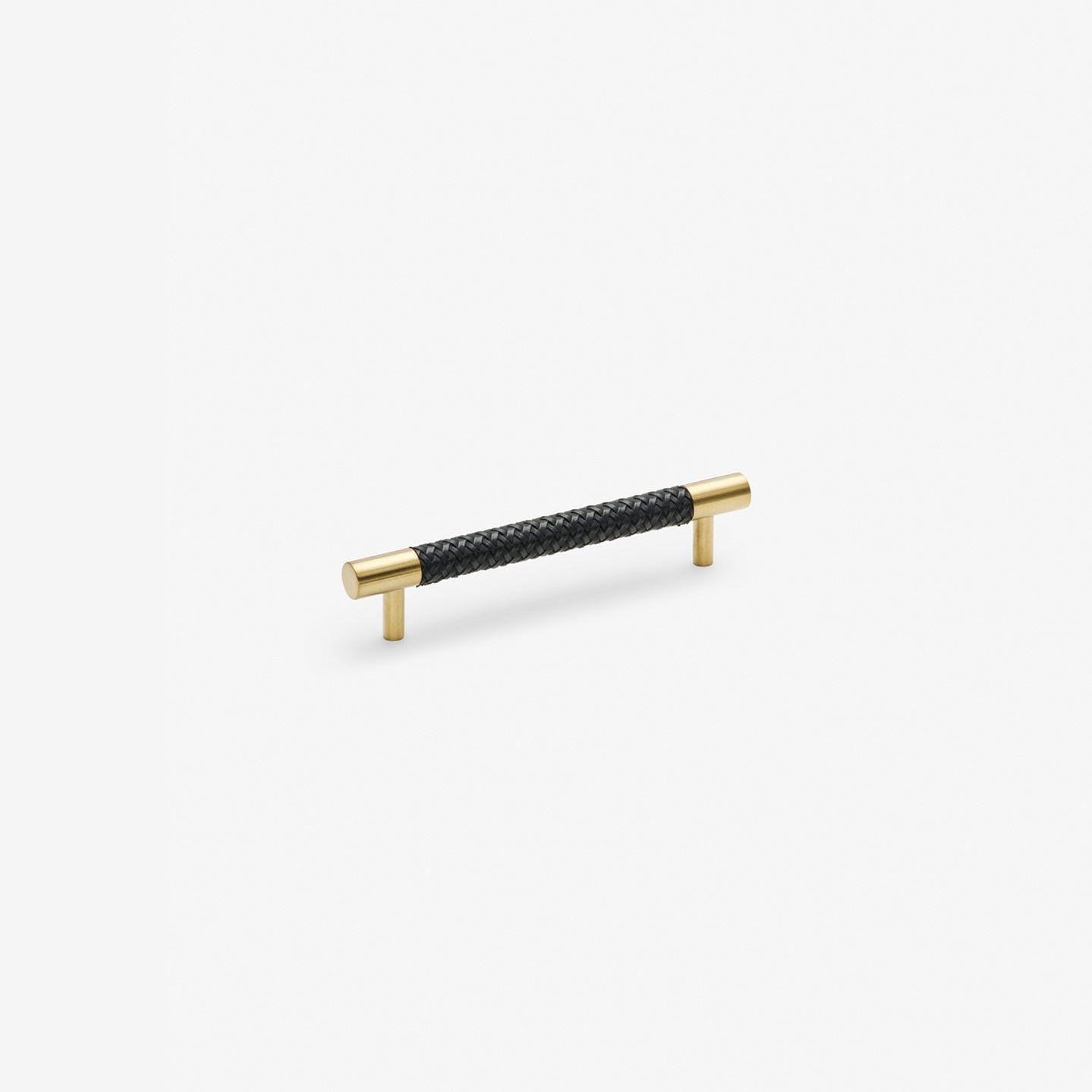 Chelsea handle - Brushed brass with black braid