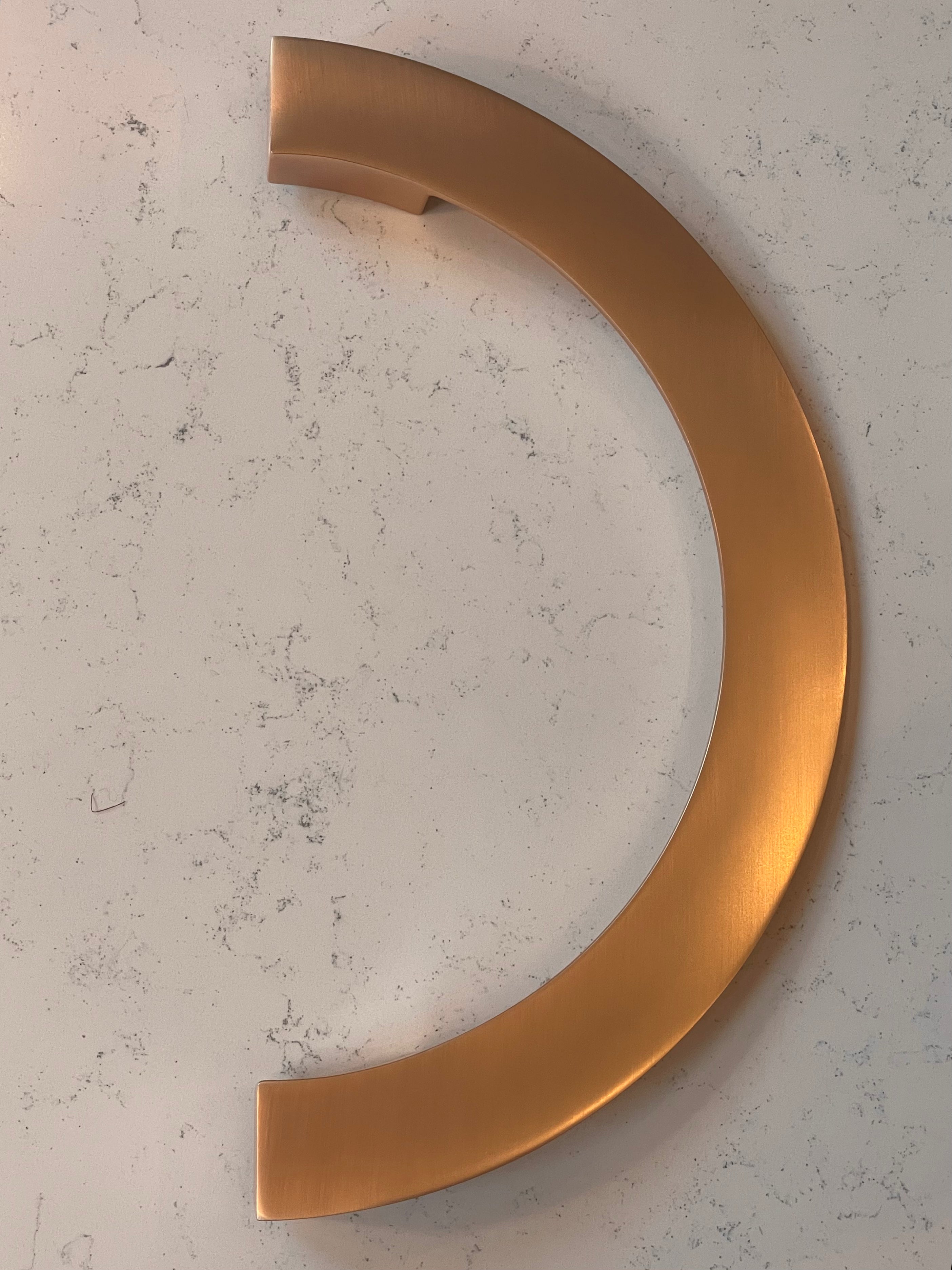 Crescent håndtak - Rosegull