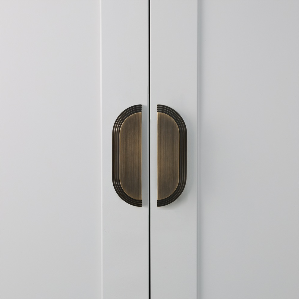 Brooklyn Shell Håndtak – Antique Brass