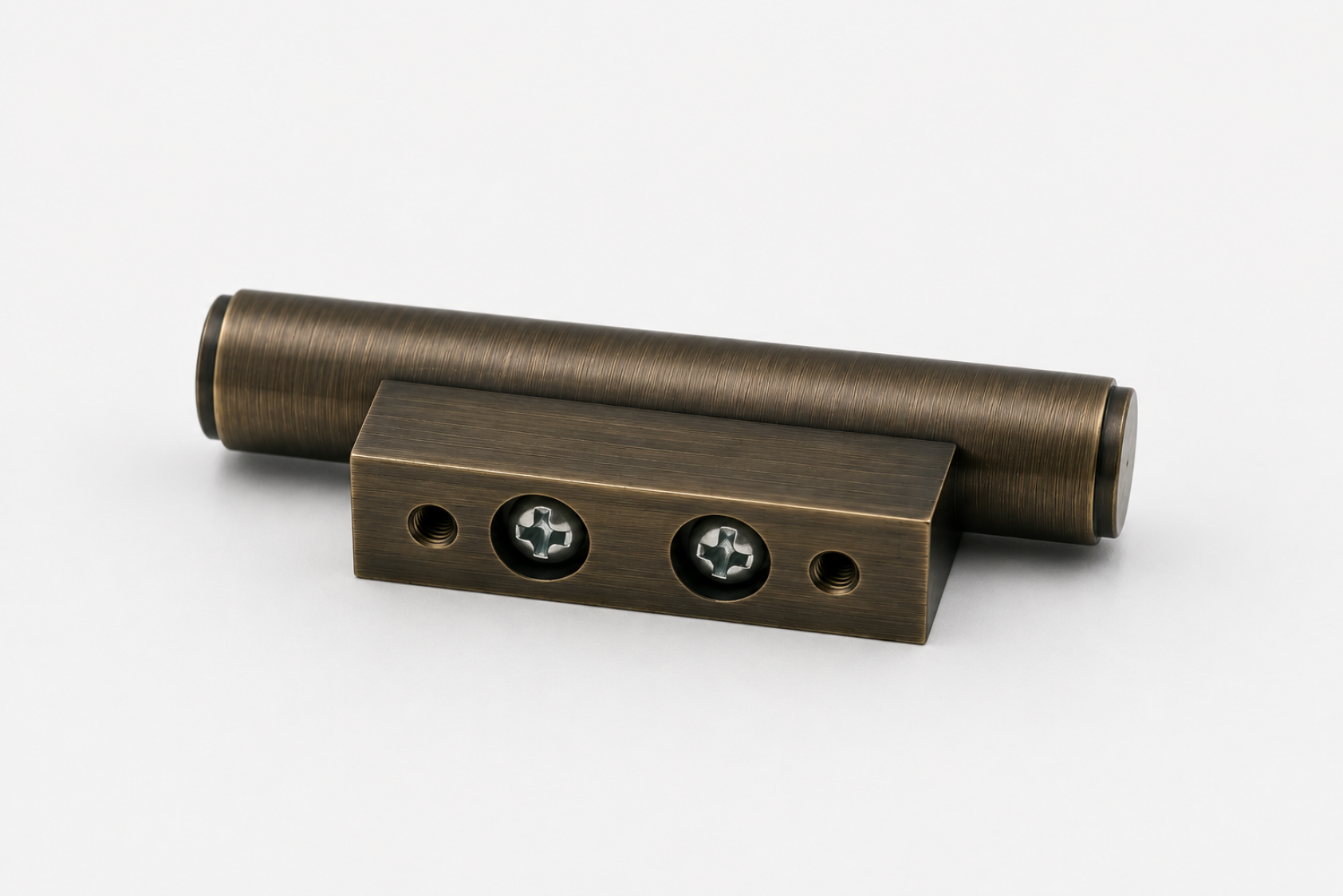 Brooklyn T-bar handle - Antique Brass