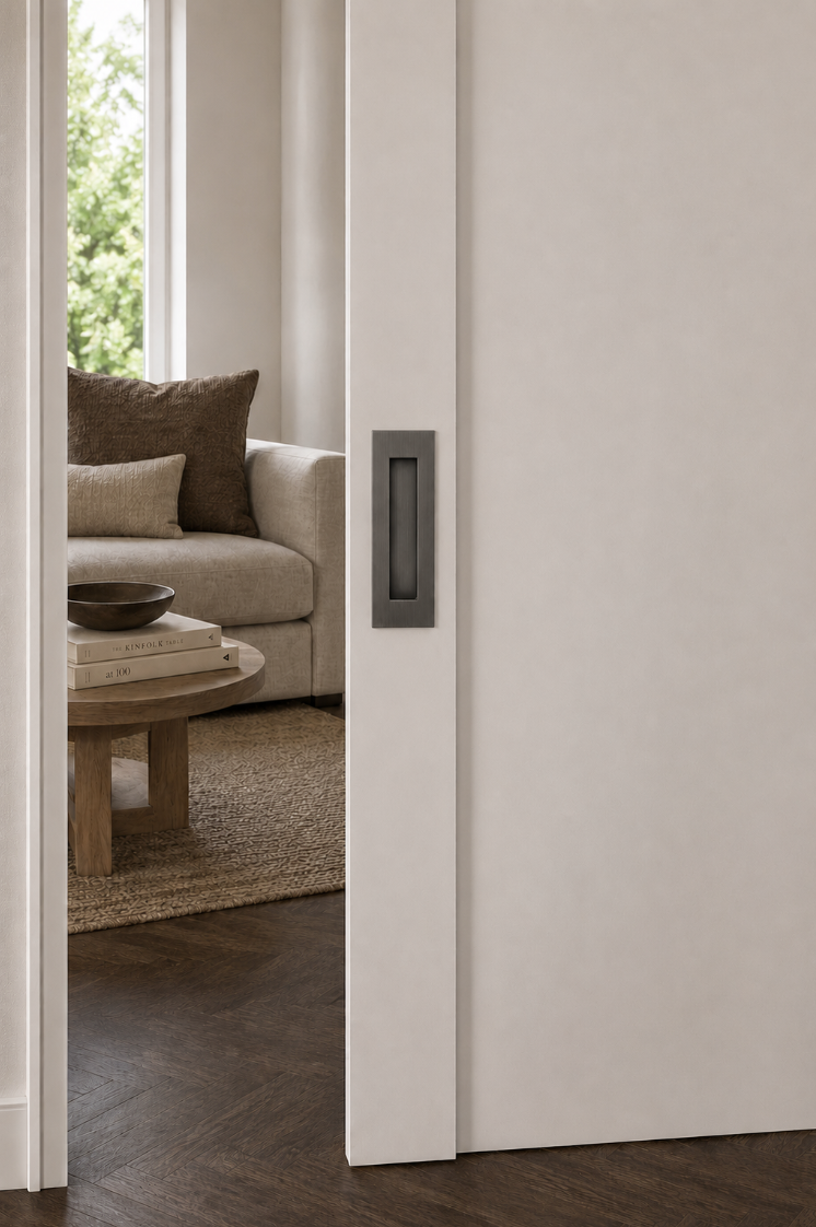 Copenhagen sliding door handle - Gun Metal Grey