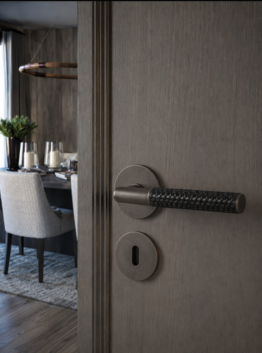 Chelsea dørhåndtak i Antique Brass