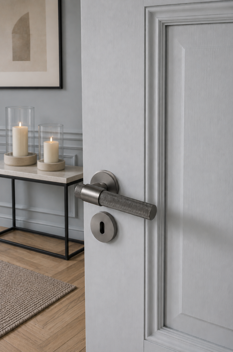 Kaja Door Handle - Antique Brass