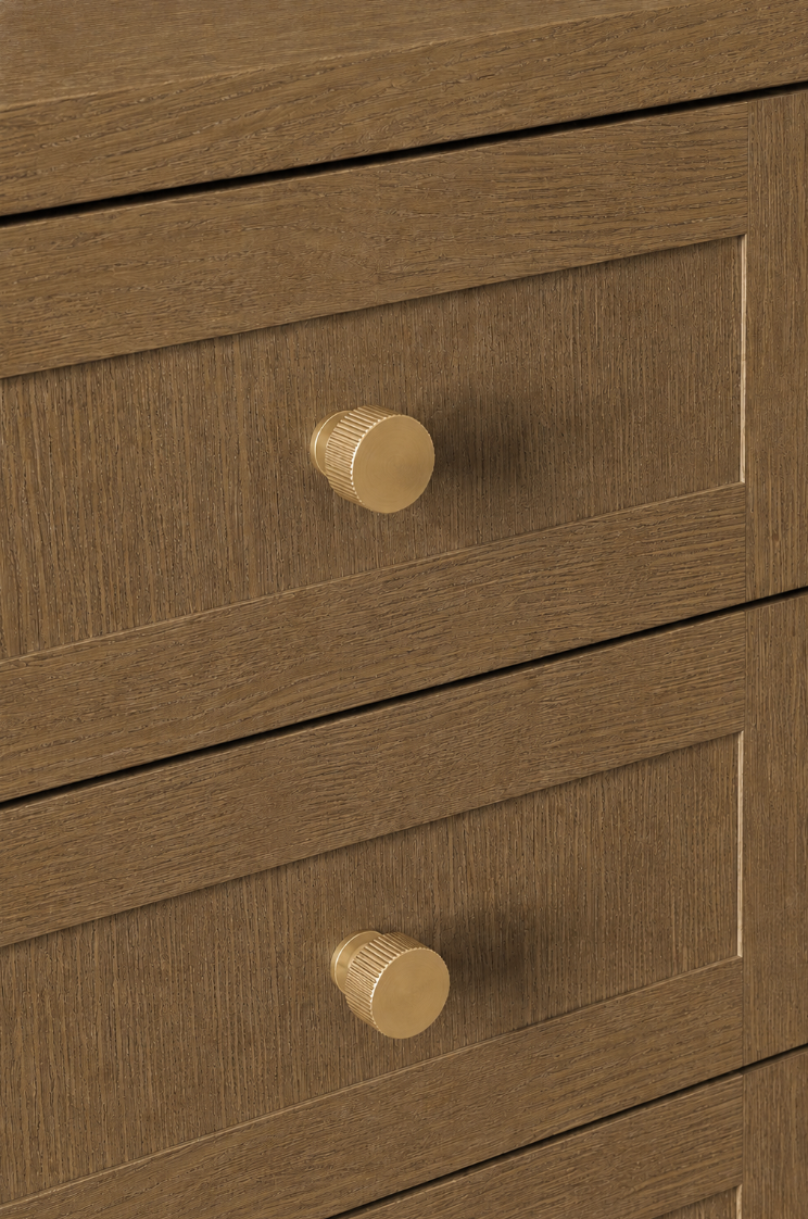Manhattan knob - Brushed brass