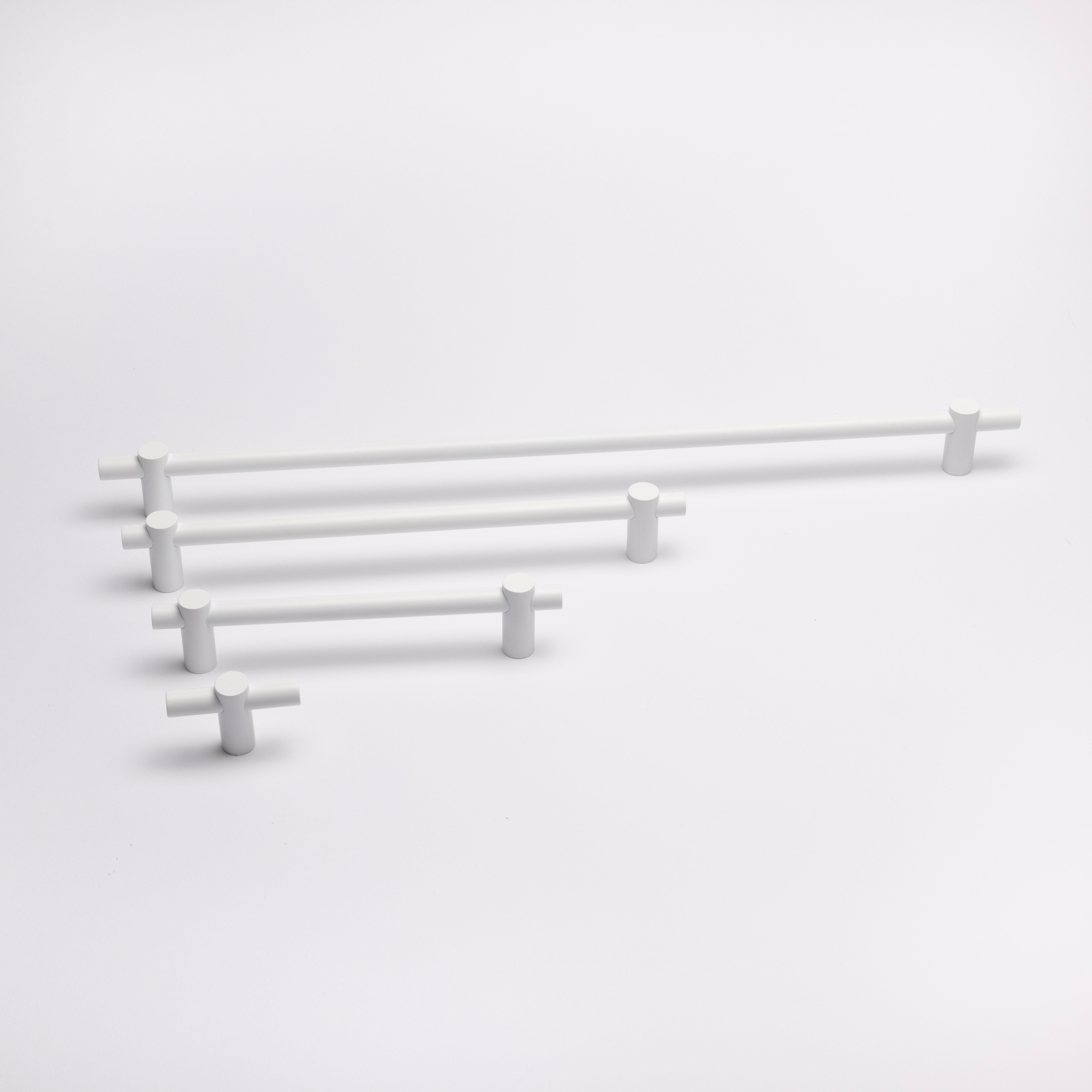 Slim T-bar håndtak - White